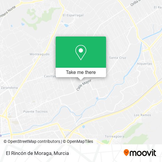 El Rincón de Moraga map