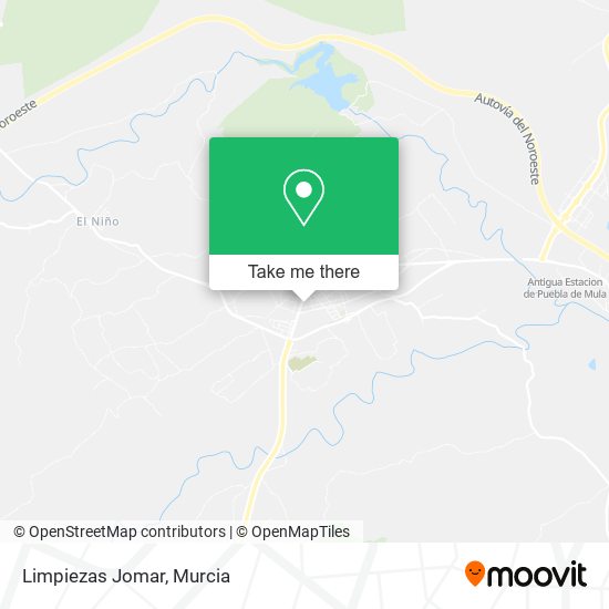 Limpiezas Jomar map