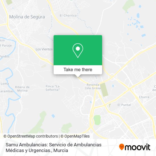 Samu Ambulancias: Servicio de Ambulancias Médicas y Urgencias. map