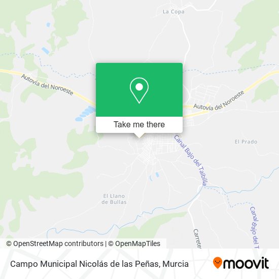 Campo Municipal Nicolás de las Peñas map