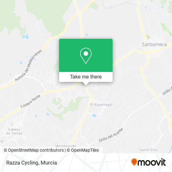 Razza Cycling map