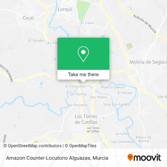 Amazon Counter-Locutorio Alguazas map