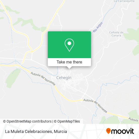 mapa La Muleta Celebraciones