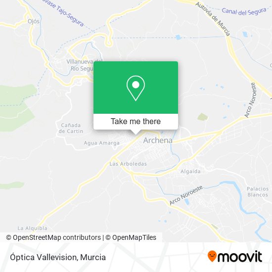 Óptica Vallevision map