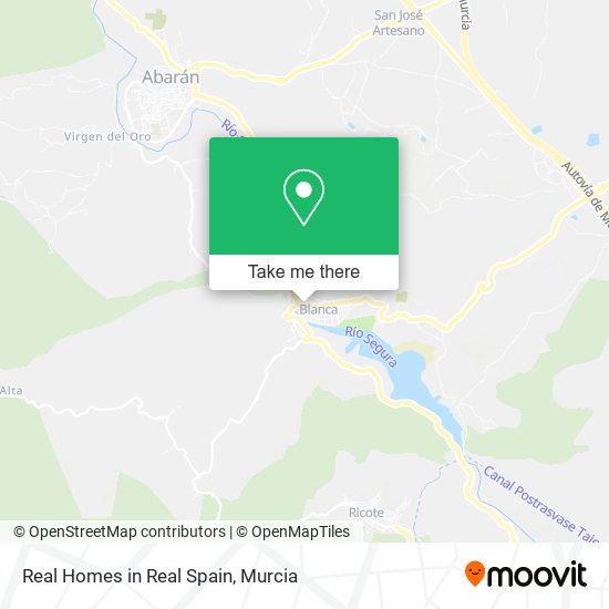 Real Homes in Real Spain map