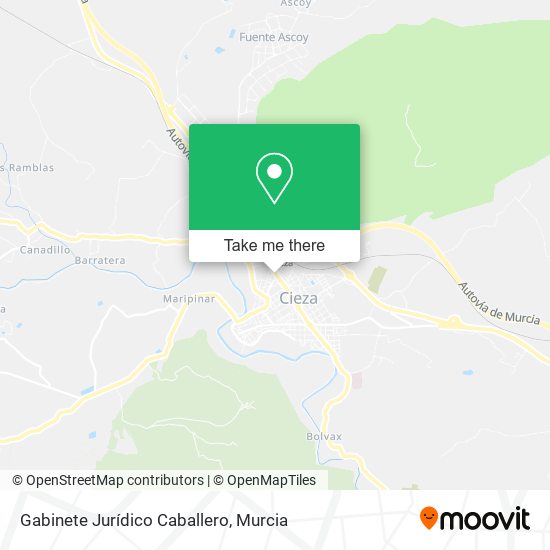 Gabinete Jurídico Caballero map
