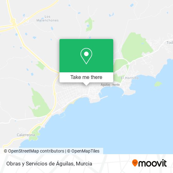 Obras y Servicios de Águilas map