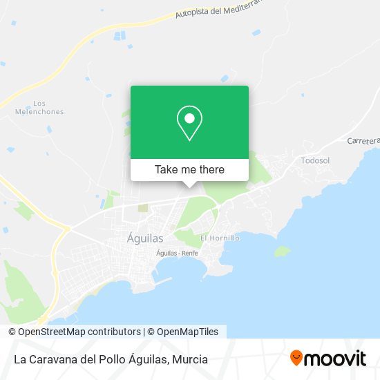 mapa La Caravana del Pollo Águilas