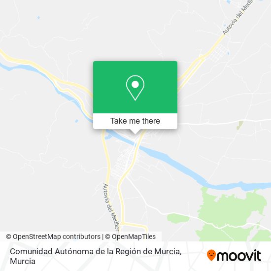 Comunidad Autónoma de la Región de Murcia map