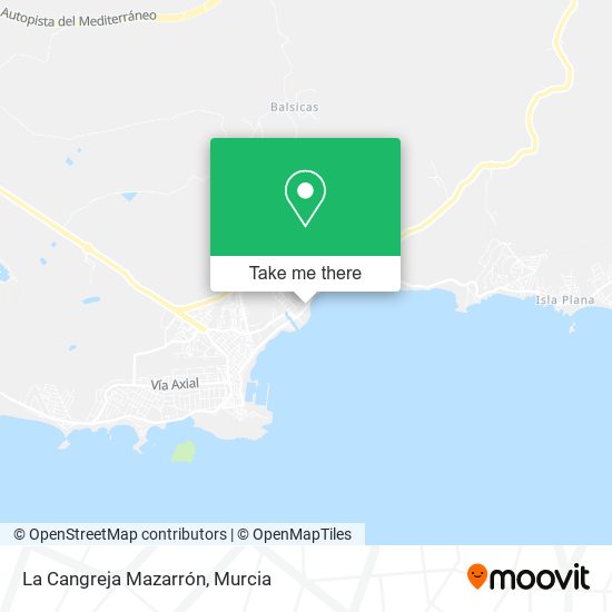 La Cangreja Mazarrón map