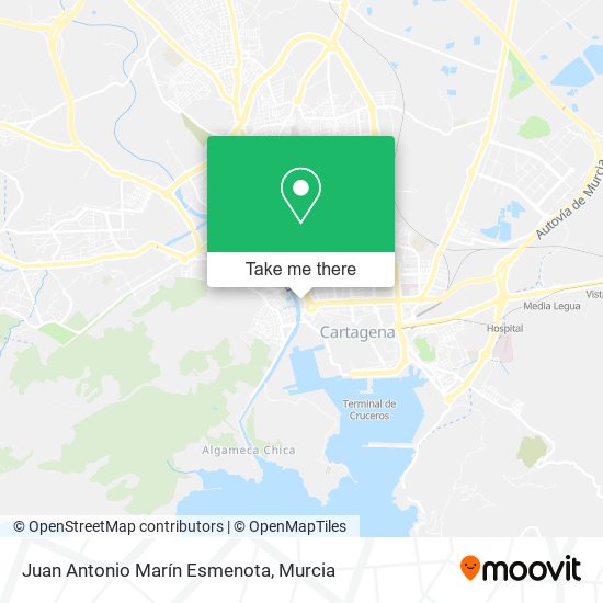 Juan Antonio Marín Esmenota map