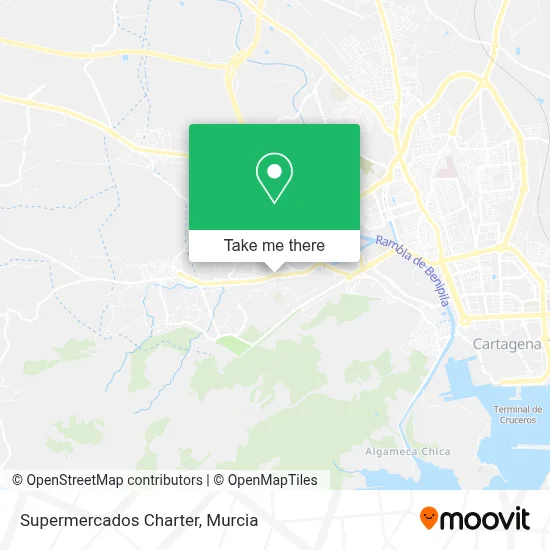 Supermercados Charter map