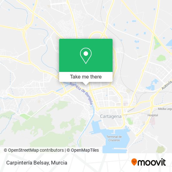 Carpintería Belsay map