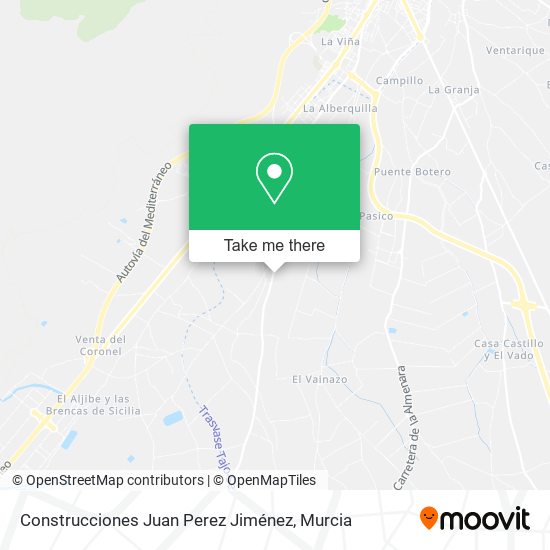 Construcciones Juan Perez Jiménez map