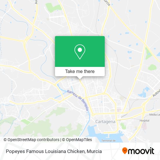 Popeyes Famous Louisiana Chicken map