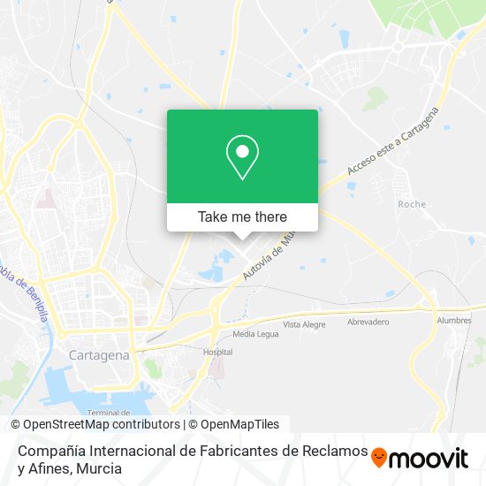 Compañía Internacional de Fabricantes de Reclamos y Afines map