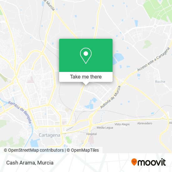 Cash Arama map