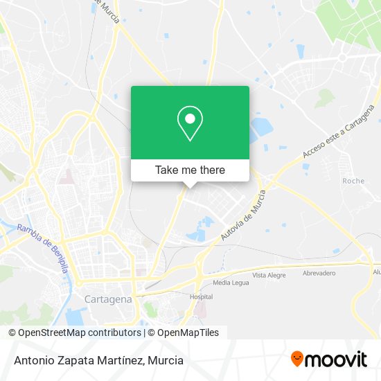 Antonio Zapata Martínez map
