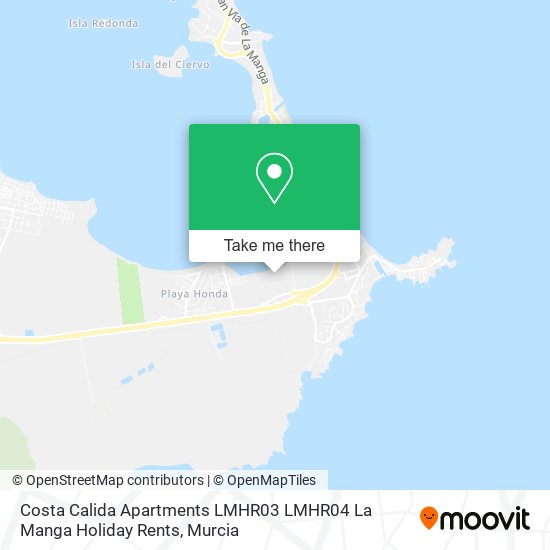 Costa Calida Apartments LMHR03 LMHR04 La Manga Holiday Rents map