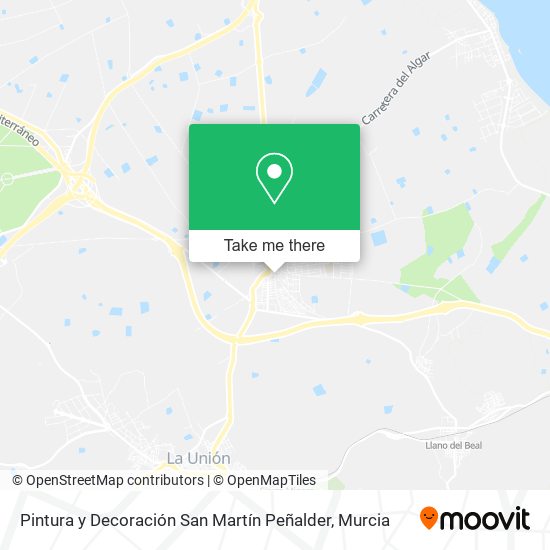 Pintura y Decoración San Martín Peñalder map