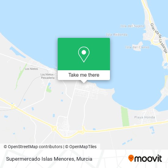 Supermercado Islas Menores map