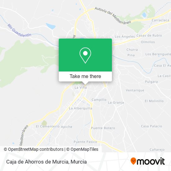 mapa Caja de Ahorros de Murcia