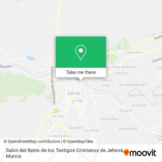 Salon del Reino de los Testigos Cristianos de Jehová map