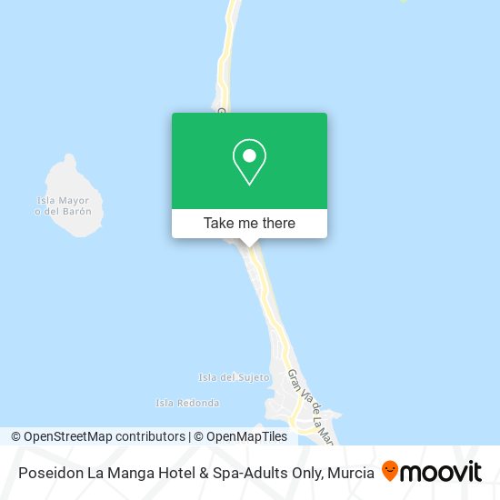 Poseidon La Manga Hotel & Spa-Adults Only map