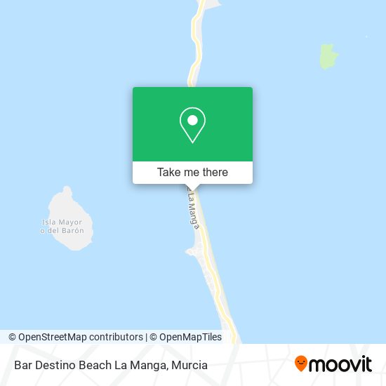 Bar Destino Beach La Manga map