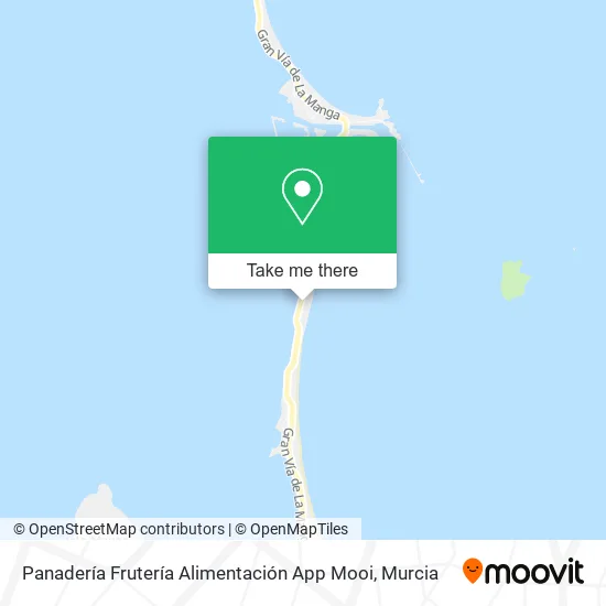 Panadería Frutería Alimentación App Mooi map