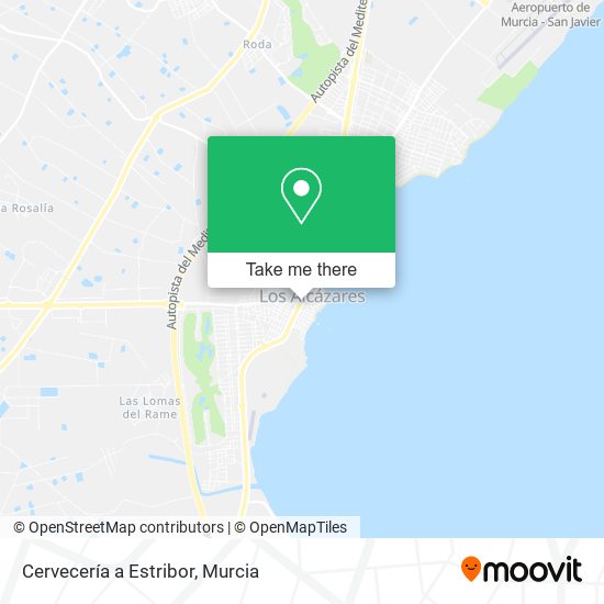 Cervecería a Estribor map
