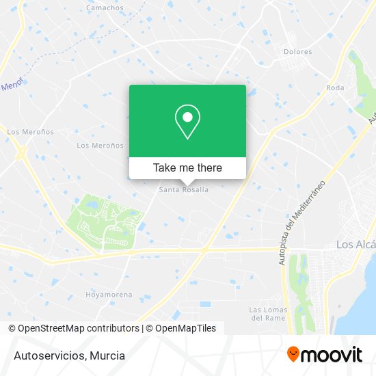 Autoservicios map