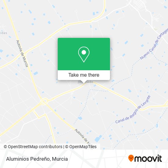 Aluminios Pedreño map