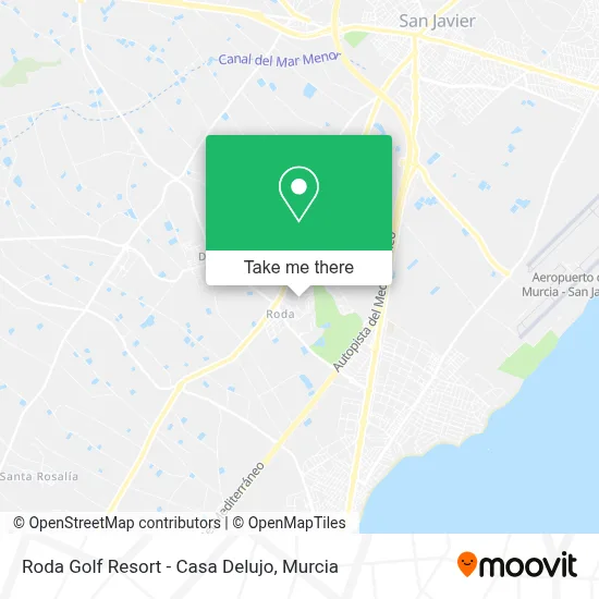Roda Golf Resort - Casa Delujo map