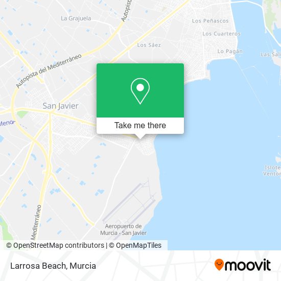 Larrosa Beach map