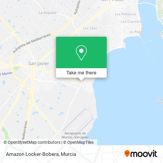 Amazon Locker-Bobera map