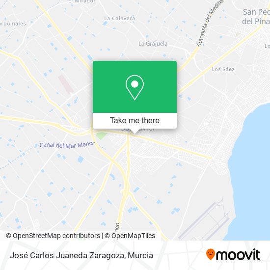 José Carlos Juaneda Zaragoza map