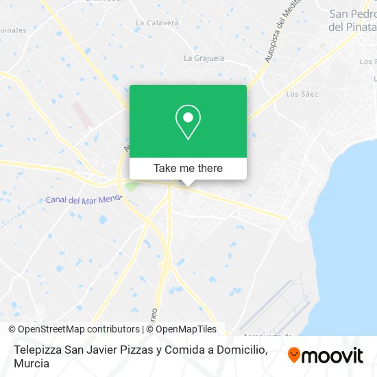 Telepizza San Javier Pizzas y Comida a Domicilio map