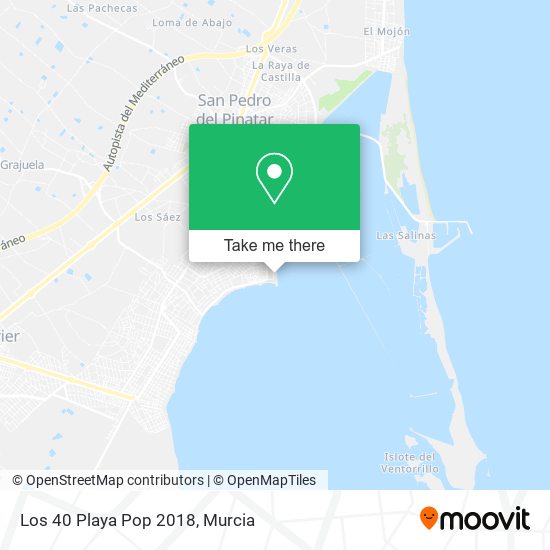 mapa Los 40 Playa Pop 2018