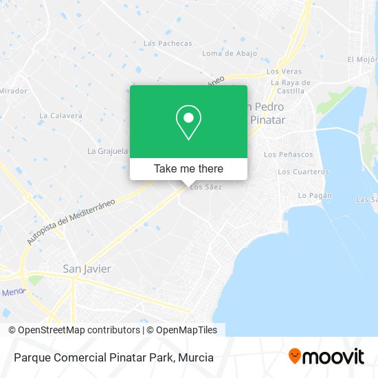 mapa Parque Comercial Pinatar Park