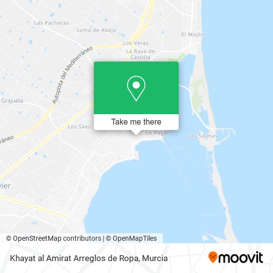 Khayat al Amirat Arreglos de Ropa map
