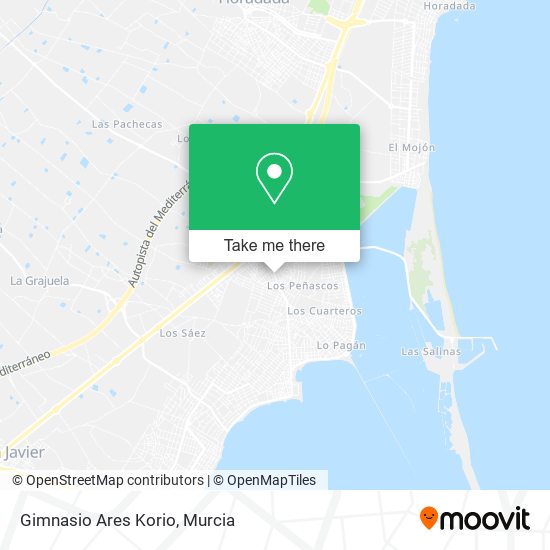 Gimnasio Ares Korio map