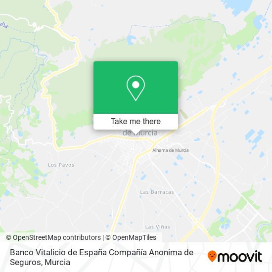 Banco Vitalicio de España Compañía Anonima de Seguros map