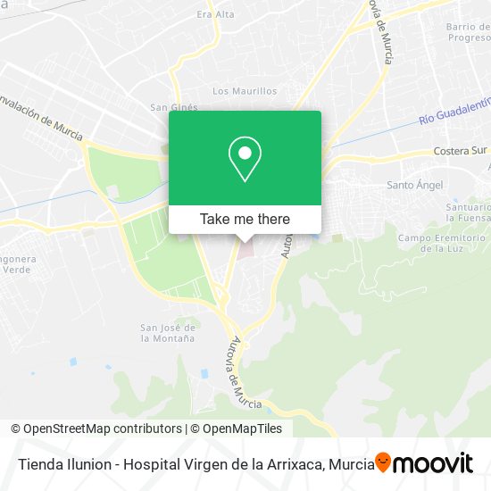 Tienda Ilunion - Hospital Virgen de la Arrixaca map