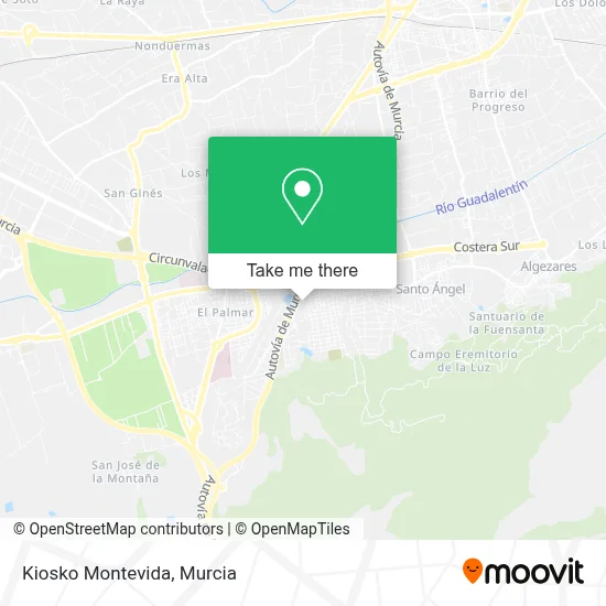 Kiosko Montevida map
