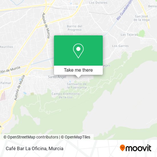 Café Bar La Oficina map