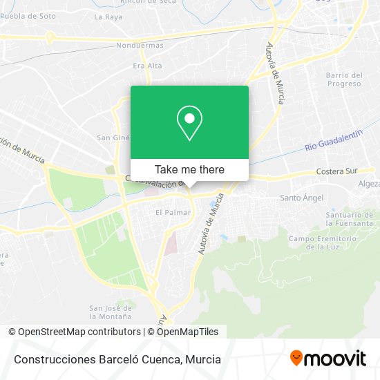 Construcciones Barceló Cuenca map