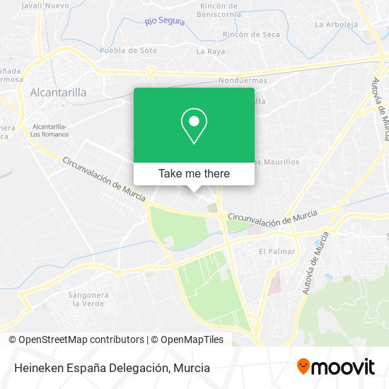 Heineken España Delegación map