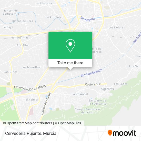 Cervecería Pujante map