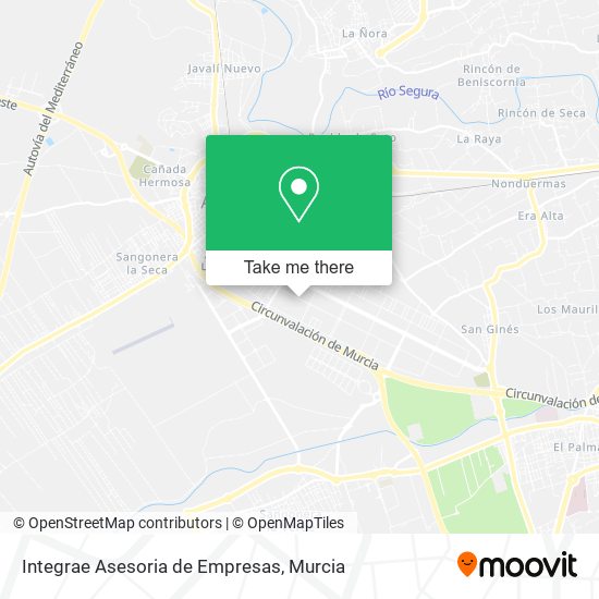 Integrae Asesoria de Empresas map